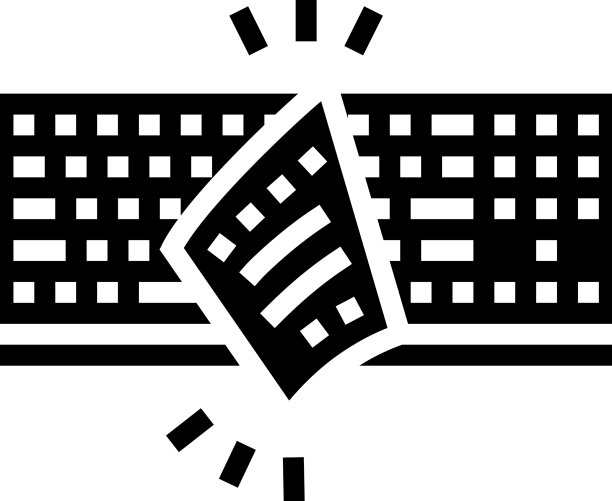 键盘盖字形图标图片下载