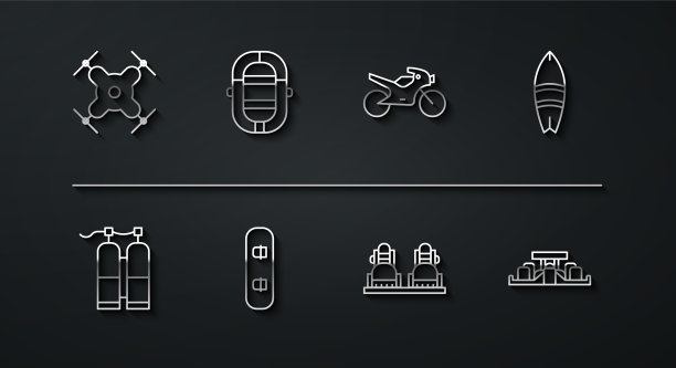 集线无人机飞行水翼冲浪板图片下载