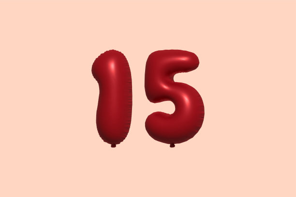 红色氦气球3D第15号图片下载