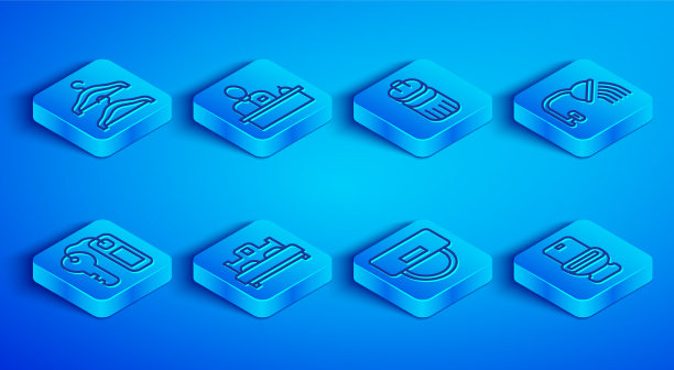 酒店前台设线衣架衣柜图片下载