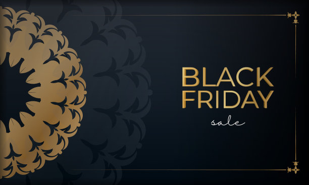 黑色星期五的促销广告是蓝色的图片下载