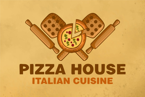 木制披萨皮和卷图片下载