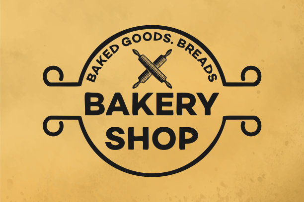 复古烘焙店logo设计灵感图片下载