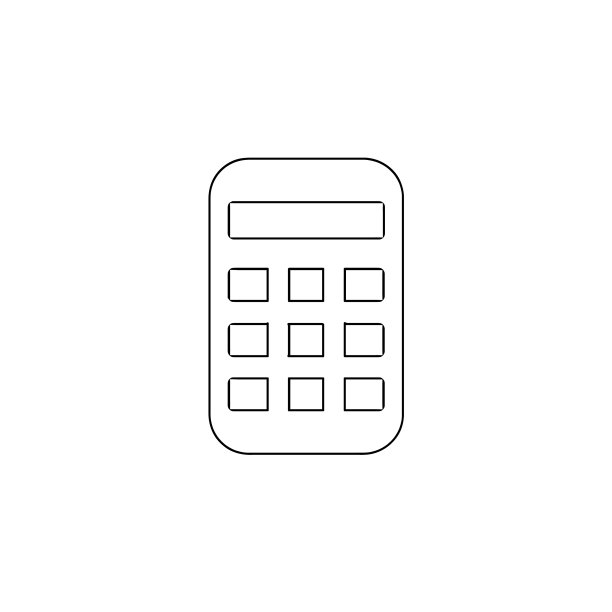 计算器细线图标计算器手绘图片下载