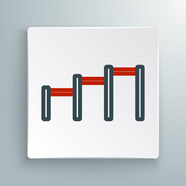 线运动单杠图标孤立在白色上图片下载