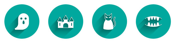 设鬼堡黑猫和吸血鬼牙齿图片下载