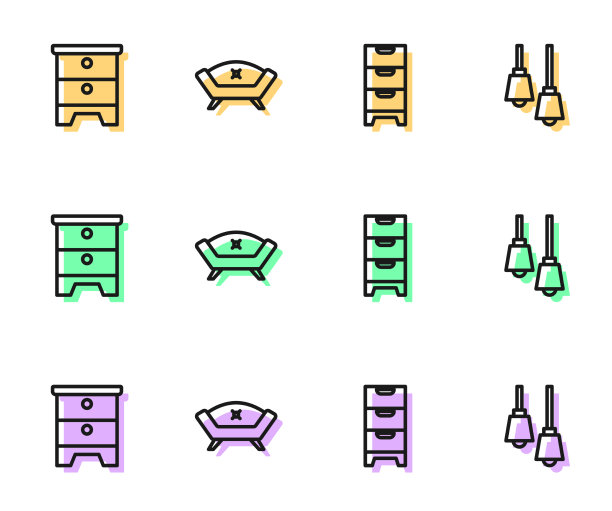 把线柜抽屉家具床头柜图片下载