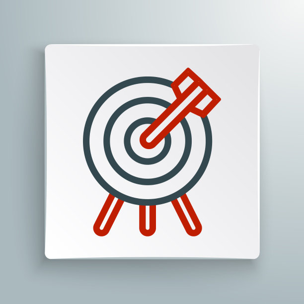 线目标财务目标概念图标孤立图片下载