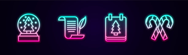 定线圣诞雪花球信封日图片下载