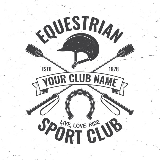 赛马运动俱乐部的徽章徽章徽章图片下载