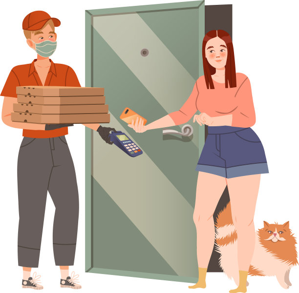 女顾客用智能手机扫描二维码付款图片下载