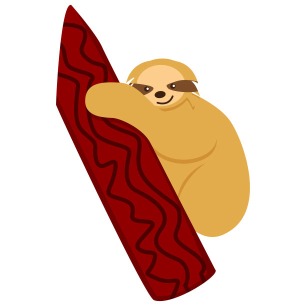 树懒宝宝孤零零地挂在树枝上，可爱而又图片下载