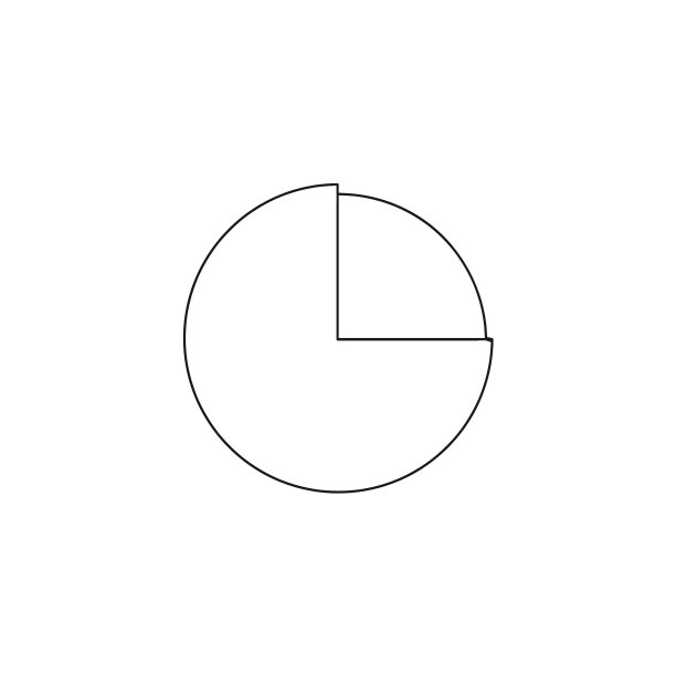 饼图细线图标图饼图手图片下载