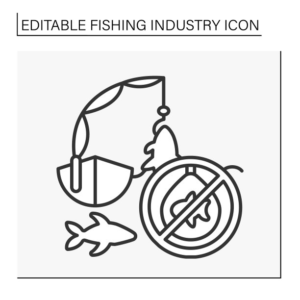 鱼偷猎者线图标图片下载