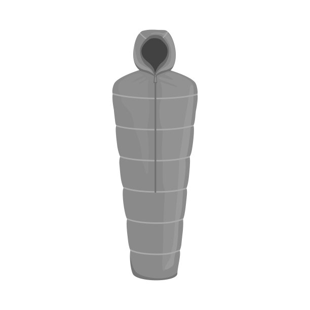 布袋和睡眠标志网孤立的对象图片下载