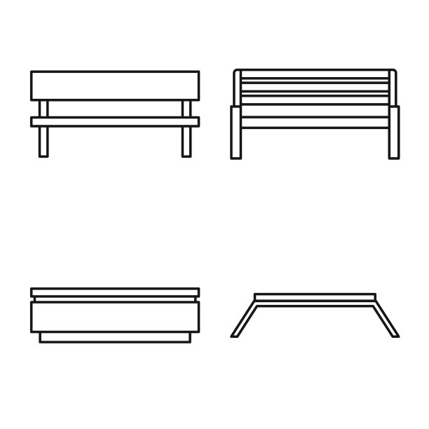 隔离物件的设备和椅子标志图片下载