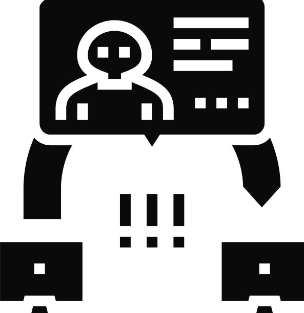 窃听攻击字形图标图片下载