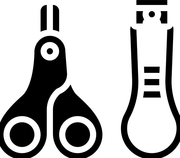 指甲剪为新生儿字形图标图片下载