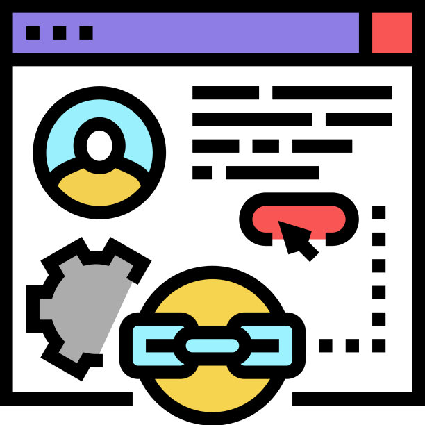 客贴服务彩色图标图片下载