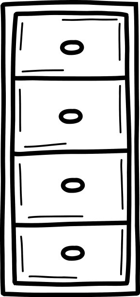 有抽屉的地板橱柜图片下载
