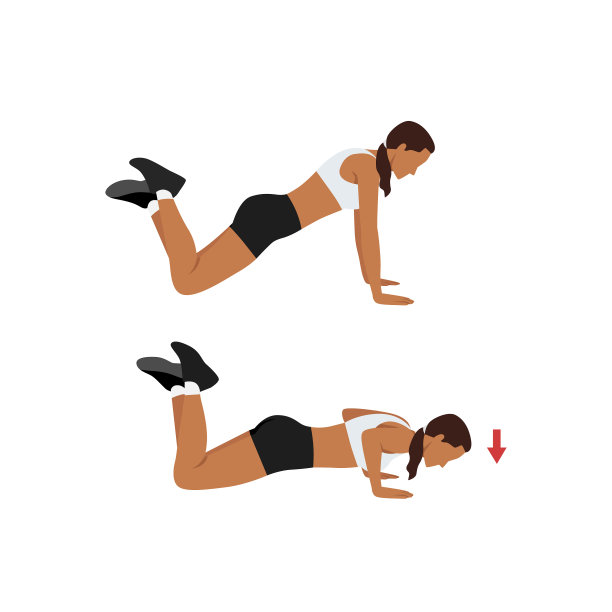 做俯卧撑的女人图片下载