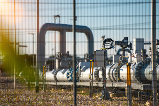 天然气站地面天然气管道系统图片下载