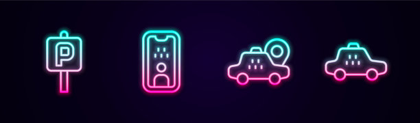 设置线停车出租车驾驶证位置图片下载