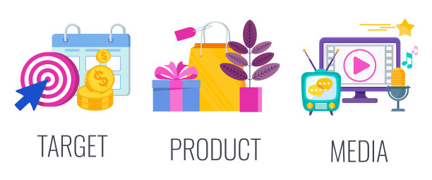 目标产品和媒体信息图图片下载