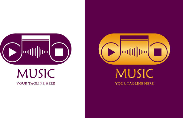 音乐标志、媒体播放器标志和电台标志中图片下载