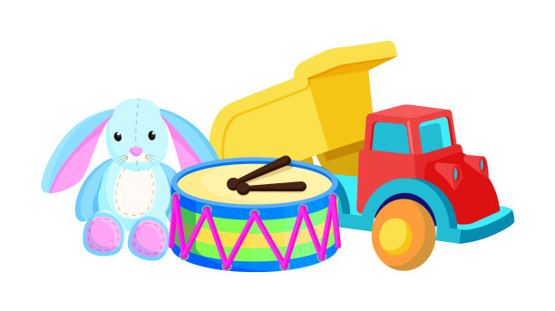 兔兔鼓圣诞玩具套装图片下载