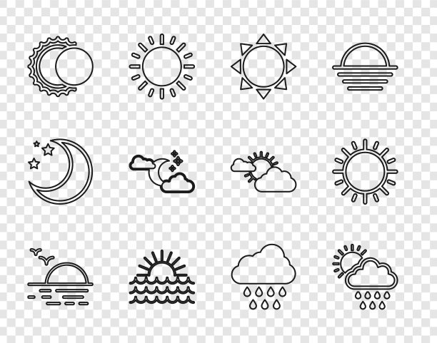 集线日落云与雨日蚀图片下载