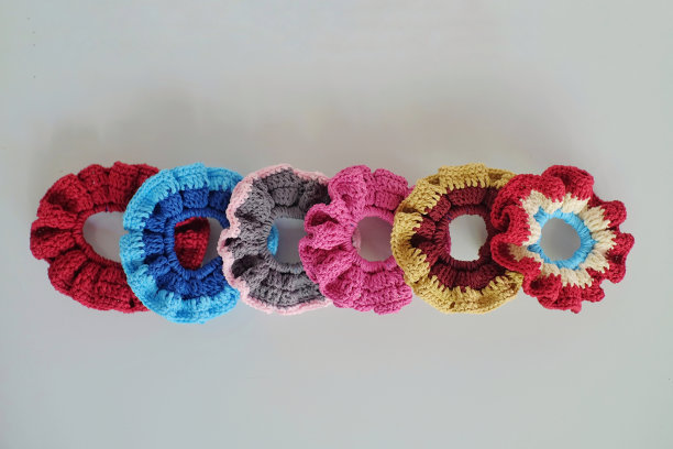 复古设计头发领带制成的纱线图片下载