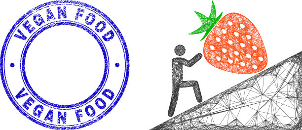 纹理素食水印和网不规则图片下载