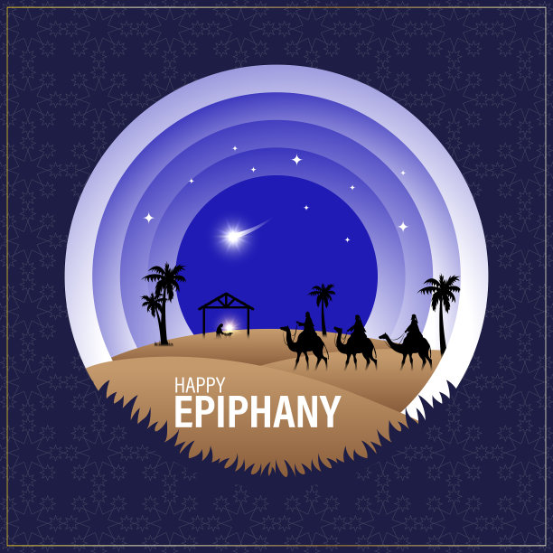 主显节基督教节日三位智者图片下载