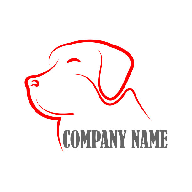 狗标志模板图片下载