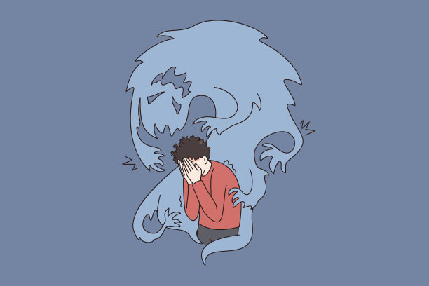 内心恐惧和危险的概念图片下载