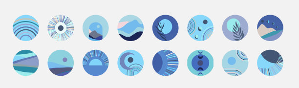 一套抽象的当代故事突出封面图片下载