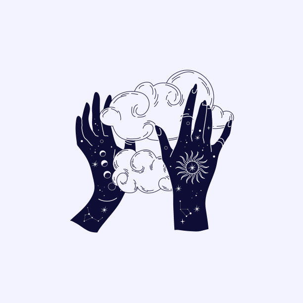 灵修深奥的魔法标志或护身符图片下载