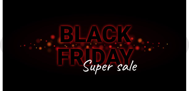 黑色星期五销售背景黑白灯图片下载