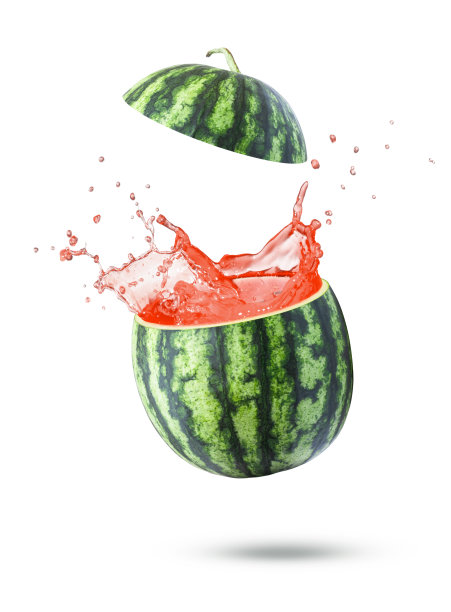 西瓜汁溅图片下载