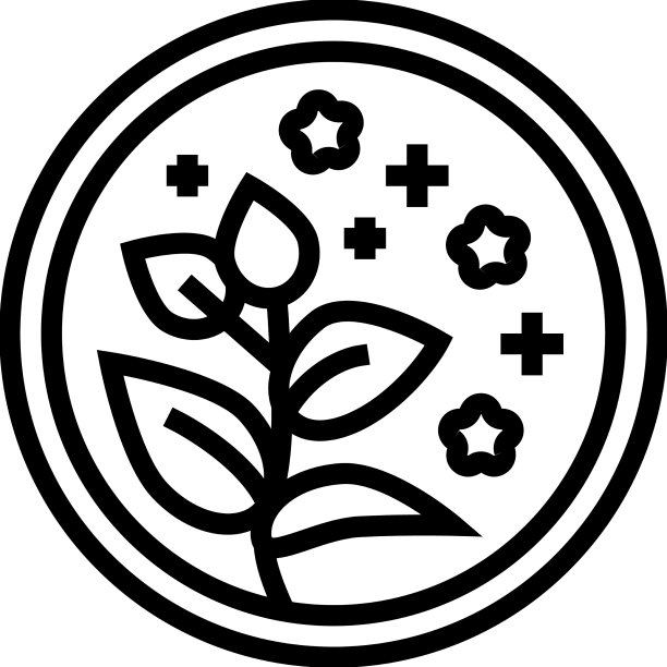 草本天然化妆品线性图标图片下载