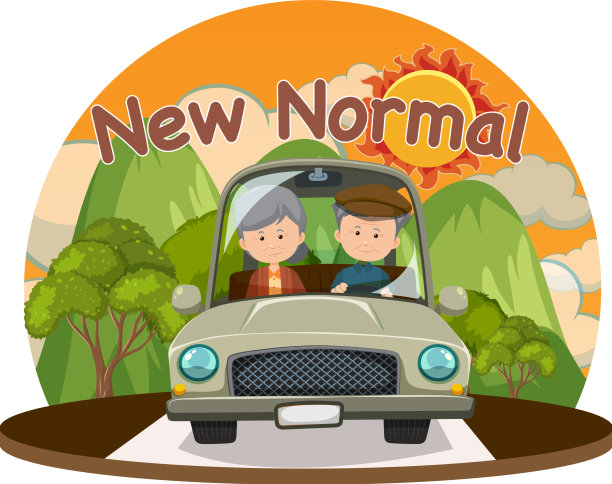 新常态的生活方式，老夫妇旅行图片下载