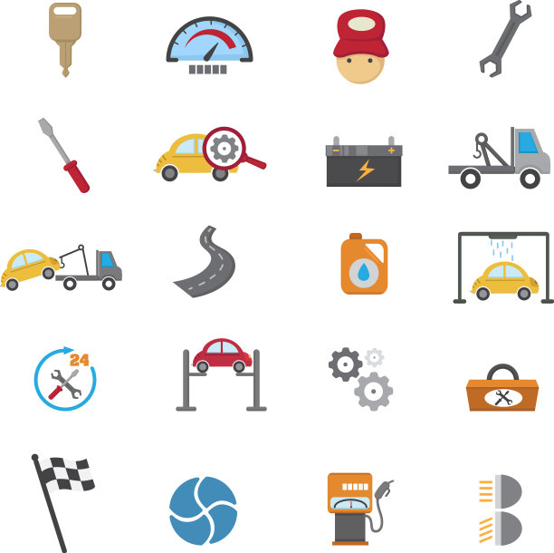 汽车服务维护图标图片下载