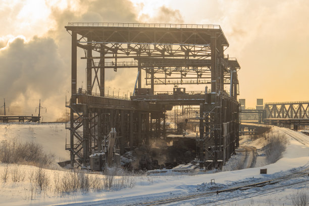 钢厂段塞破碎区。图片下载