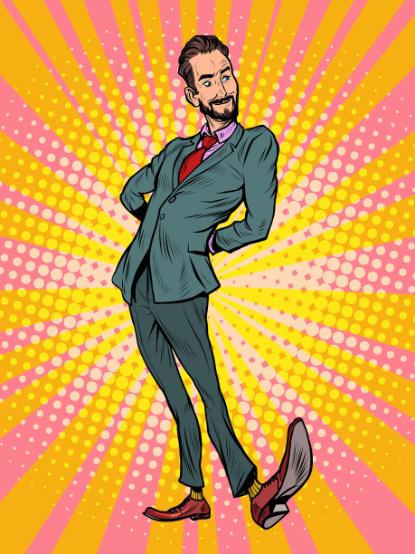 有魅力的自鸣得意英俊的特点图片下载