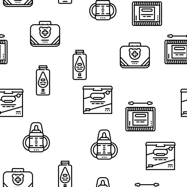 婴儿配件和设备无缝衔接图片下载