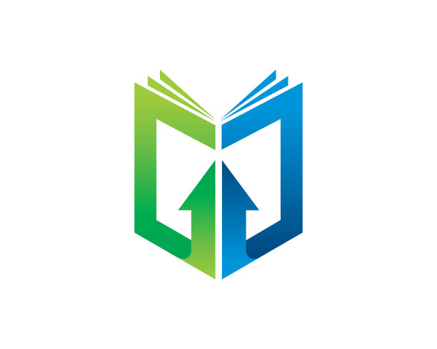 书和箭头标志模板图标符号图片下载