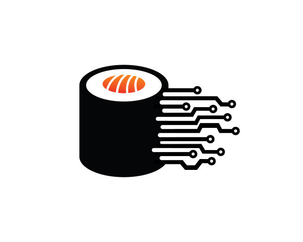 寿司科技标志模板图标符号图片下载