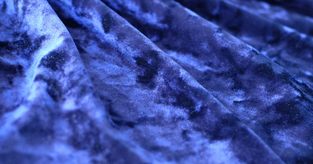 蓝色丝绒纺织面料，抽象背景，特写图片下载