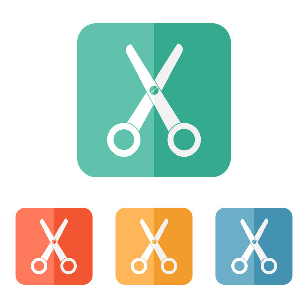 剪刀图标矢量图片下载